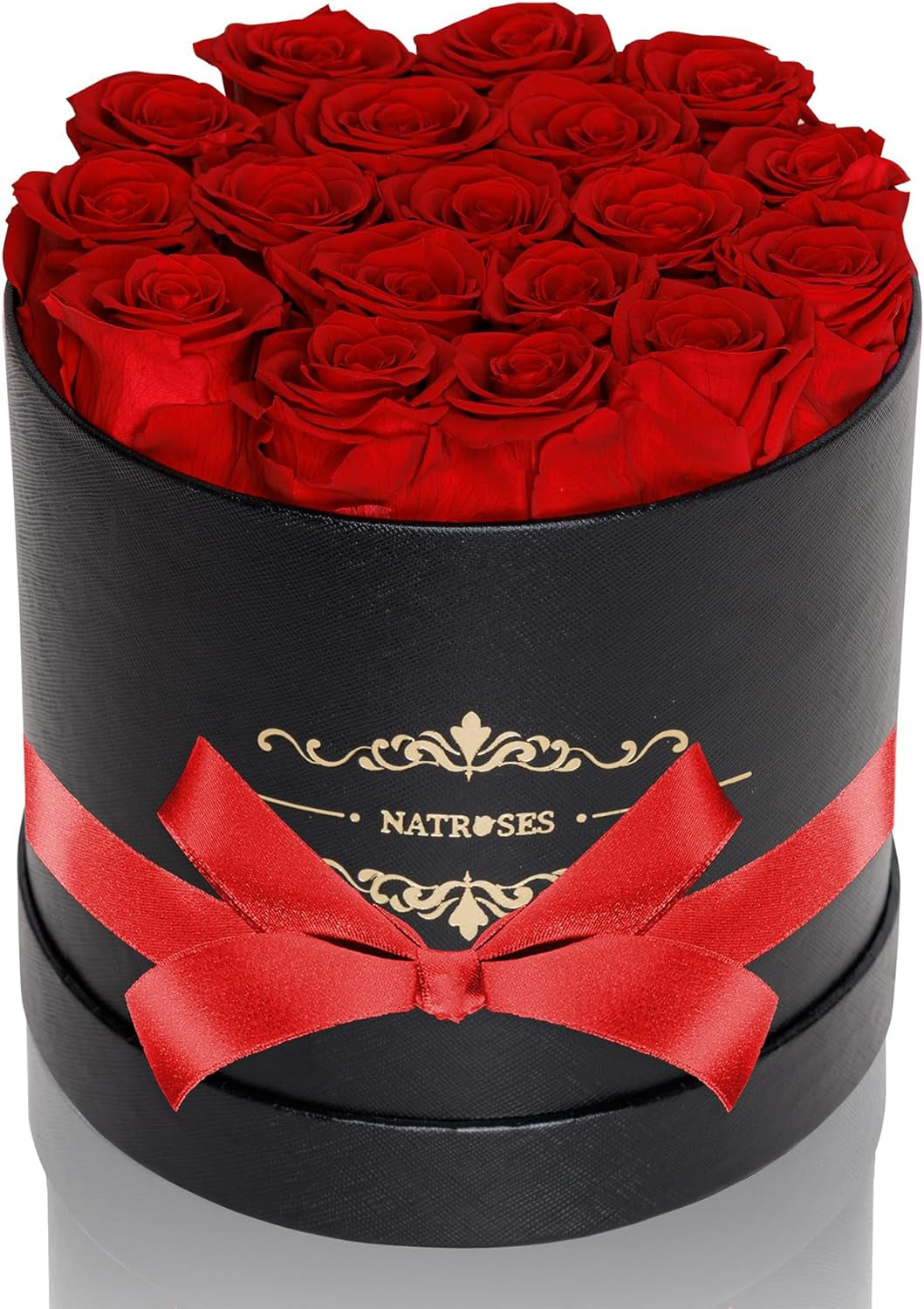 Handmade Preserved Roses in a Box, Long Lasting Black Roses, Preserved Flowers for Her